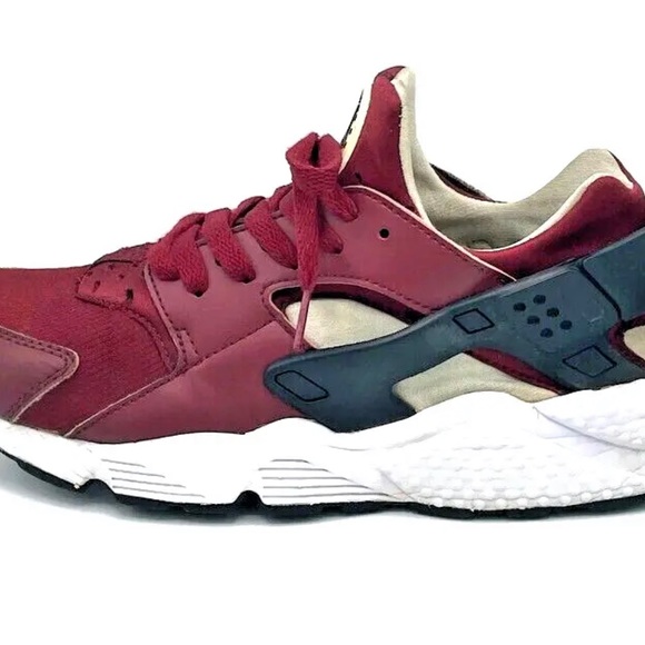 NIKE Air Huarache Men's Dark Red Low Trainer Athletic Sneaker Shoes USA Size 9 - Picture 10 of 16